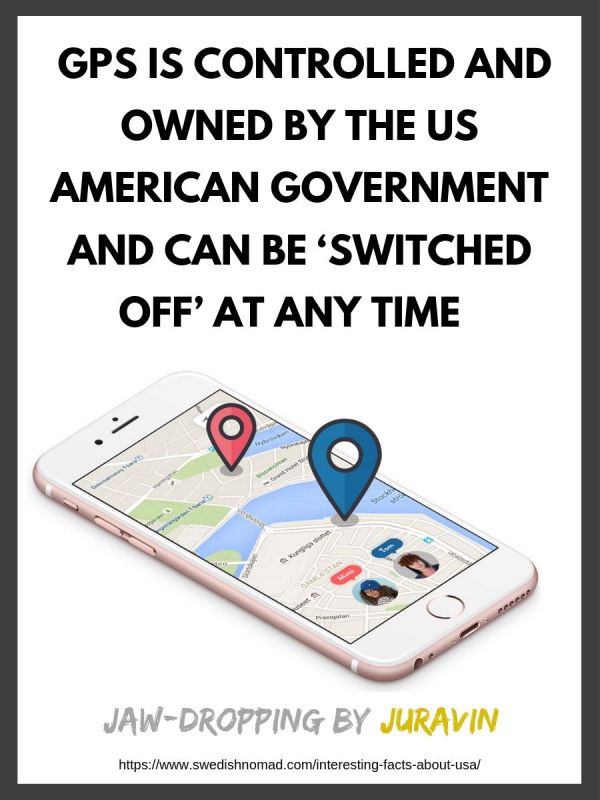 GPS is controlled by the US government