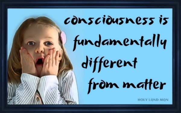Consciousness is fundamentally different from matter - Holy Land Man